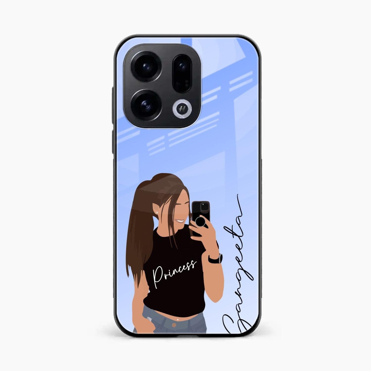 Mobile Girl Glass Case Cover For Oppo Find X9 5G