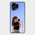 Mobile Girl Glass Case Cover For Oppo K13 Turbo 5G