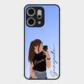 Mobile Girl Glass Case Cover For Oppo Reno 14 Pro 5G