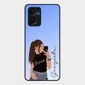 Mobile Girl Glass Case Cover For Oppo Reno 7 5G
