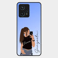 Mobile Girl Glass Case Cover For Realme 9 Pro Plus 5G