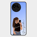 Mobile Girl Glass Case Cover For Realme C67 5G