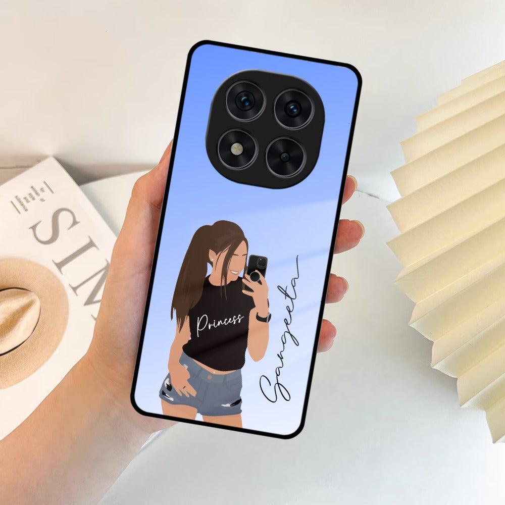 Mobile Girl Glass Case Cover For Redmi/Xiaomi - ShopOnCliQ