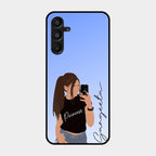 Mobile Girl Glass Case Cover For Samsung Galaxy A16 5G
