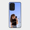 Mobile Girl Glass Case Cover For Samsung Galaxy A53 5G