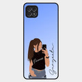 Mobile Girl Glass Case Cover For Samsung Galaxy F42 5G