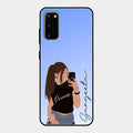 Mobile Girl Glass Case Cover For Samsung Galaxy S20
