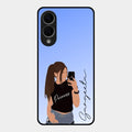 Mobile Girl Glass Case Cover For Samsung Galaxy S25 Edge 5G
