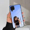Mobile Girl Glass Case Cover For Samsung Galaxy A42 5G