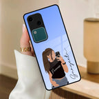 Mobile Girl Glass Case For Vivo - ShopOnCliQ