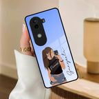 Mobile Girl Glass Case For Vivo - ShopOnCliQ