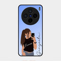 Mobile Girl Glass Case Cover For Vivo X200 5G