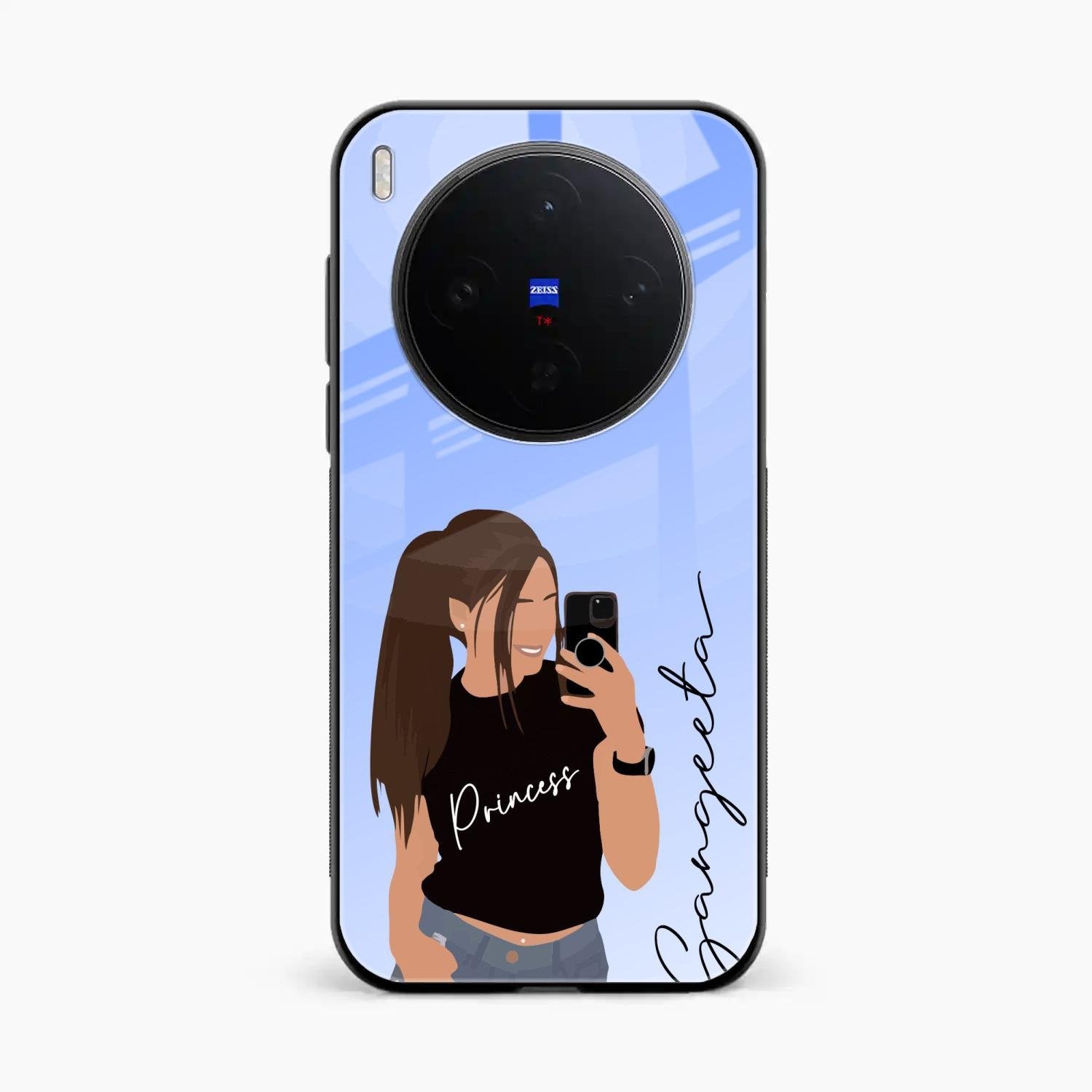 Mobile Girl Glass Case Cover For Vivo X300 5G