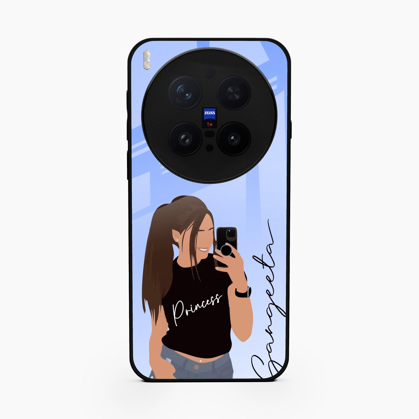 Mobile Girl Glass Case Cover For Vivo X300 Pro 5G