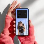 Mobile Girl Glass Case For Vivo - ShopOnCliQ