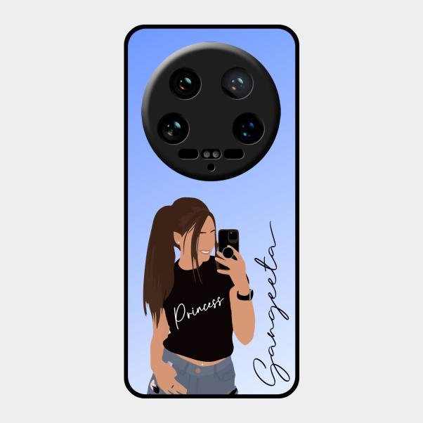 Mobile Girl Glass Case Cover For Xiaomi 14 Ultra
