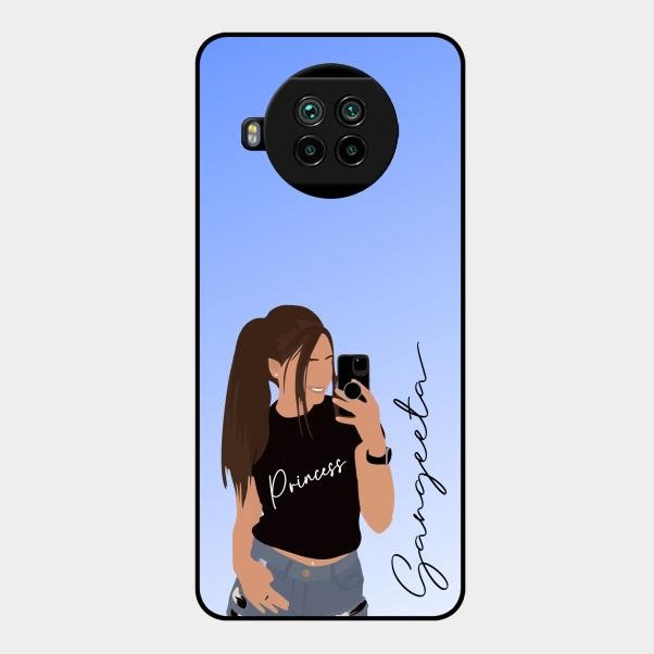 Mobile Girl Glass Case Cover For Xiaomi Mi 10I 5G