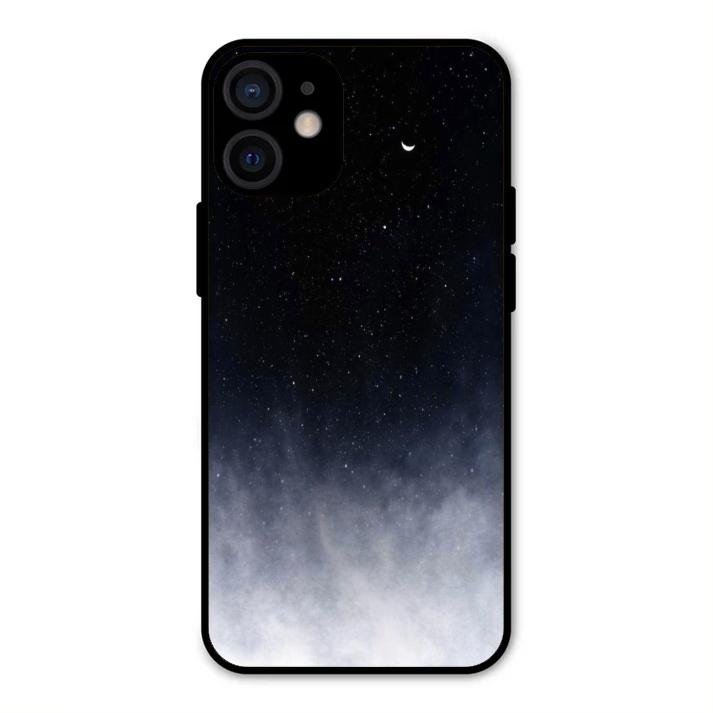 Moon Galaxy Glass Phone Case For iPhone 12 mini