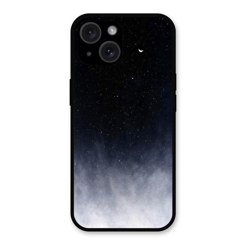 Moon Galaxy Glass Phone Case For iPhone 15 Plus