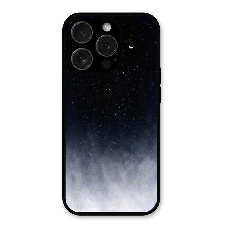 Moon Galaxy Glass Phone Case For iPhone 15 Pro