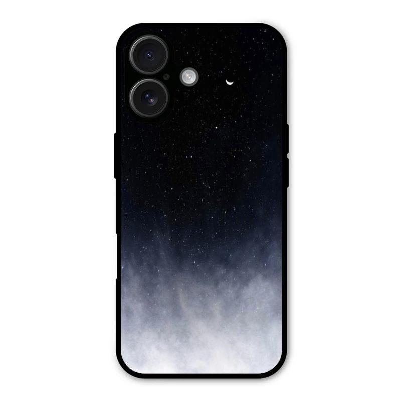Moon Galaxy Glass Phone Case For iPhone 16 Plus