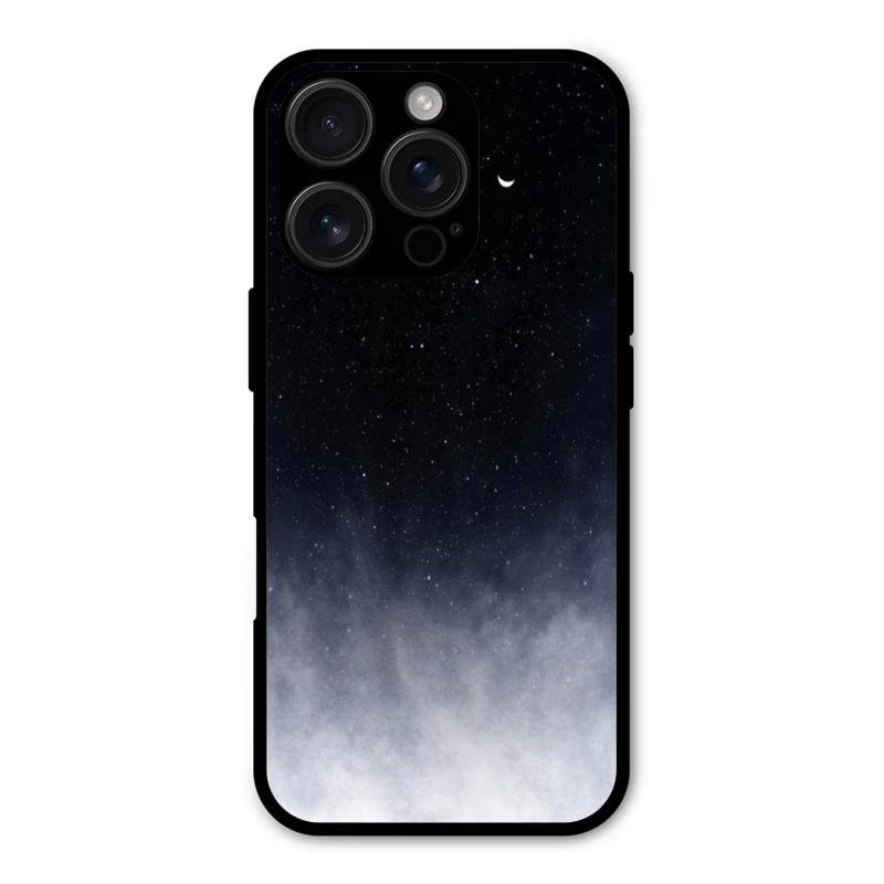 Moon Galaxy Glass Phone Case For iPhone 16 Pro