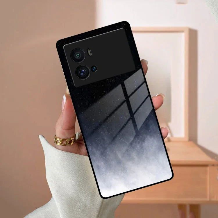 Moon Galaxy Glass Phone Case For iQOO - ShopOnCliQ