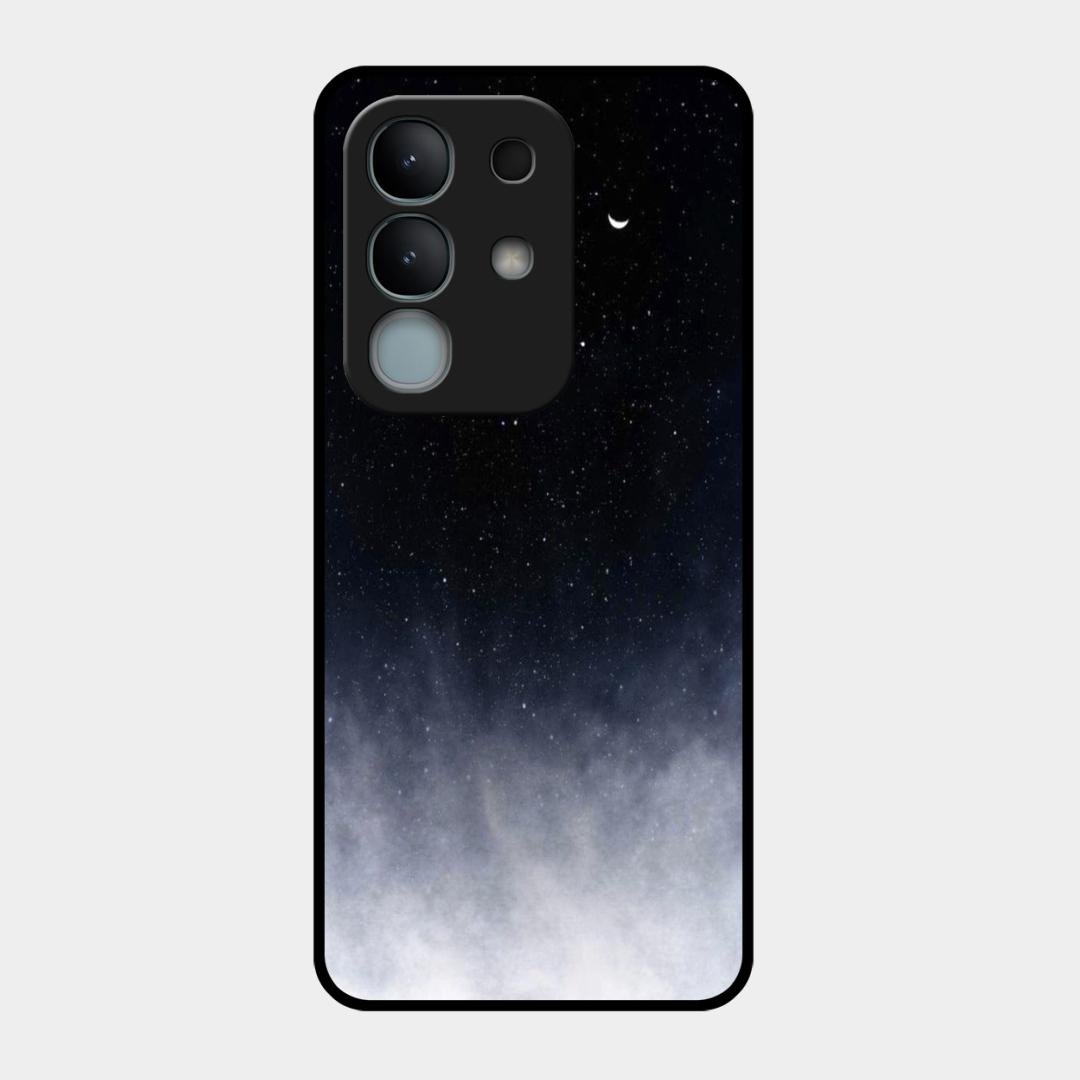 Moon Galaxy Glass Phone Case For iQOO Z10x 5G