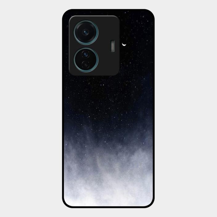 Moon Galaxy Glass Phone Case For Iqoo Z6 Pro 5G