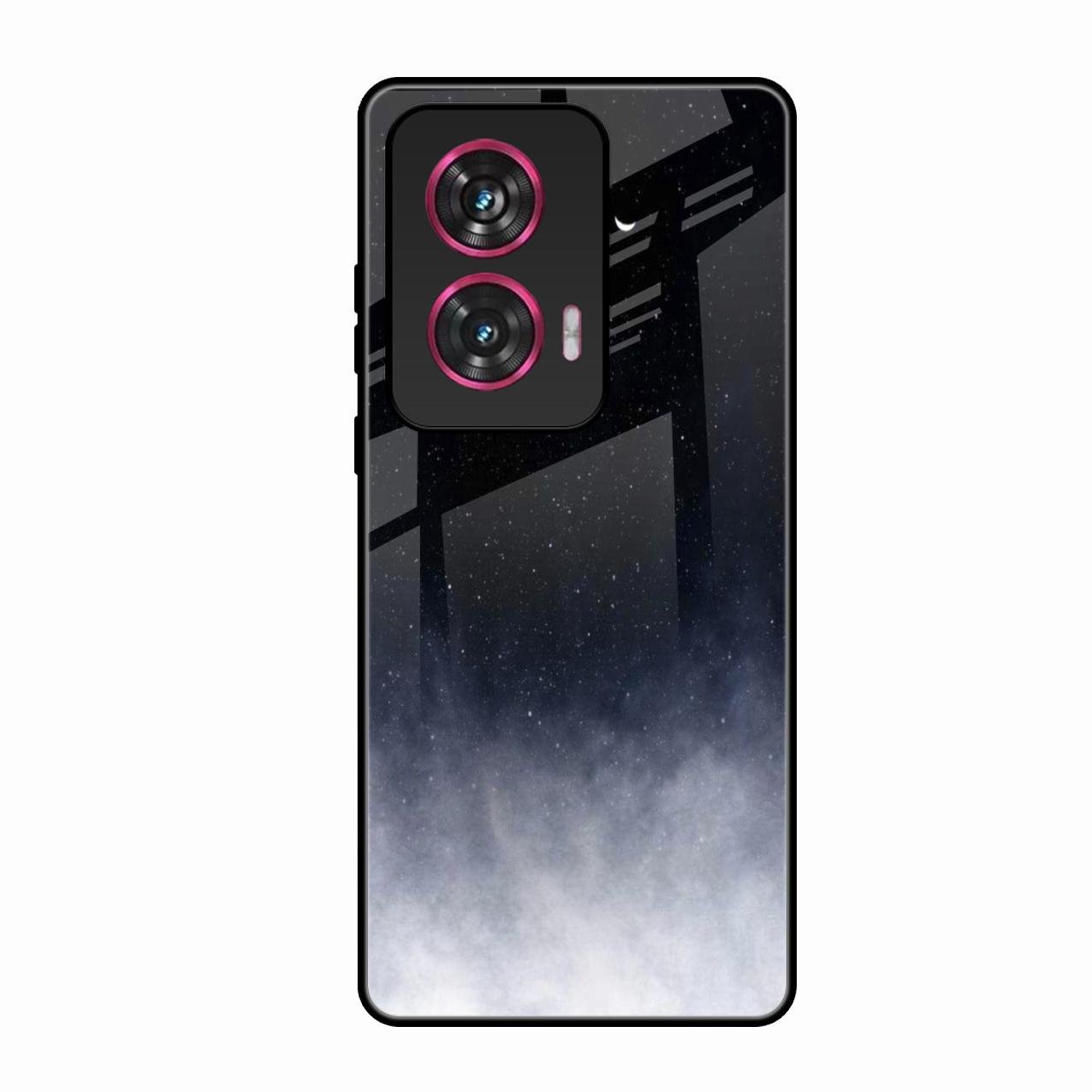 Moon Galaxy Glass Phone Case For Motorola Edge 50 Fusion 5G
