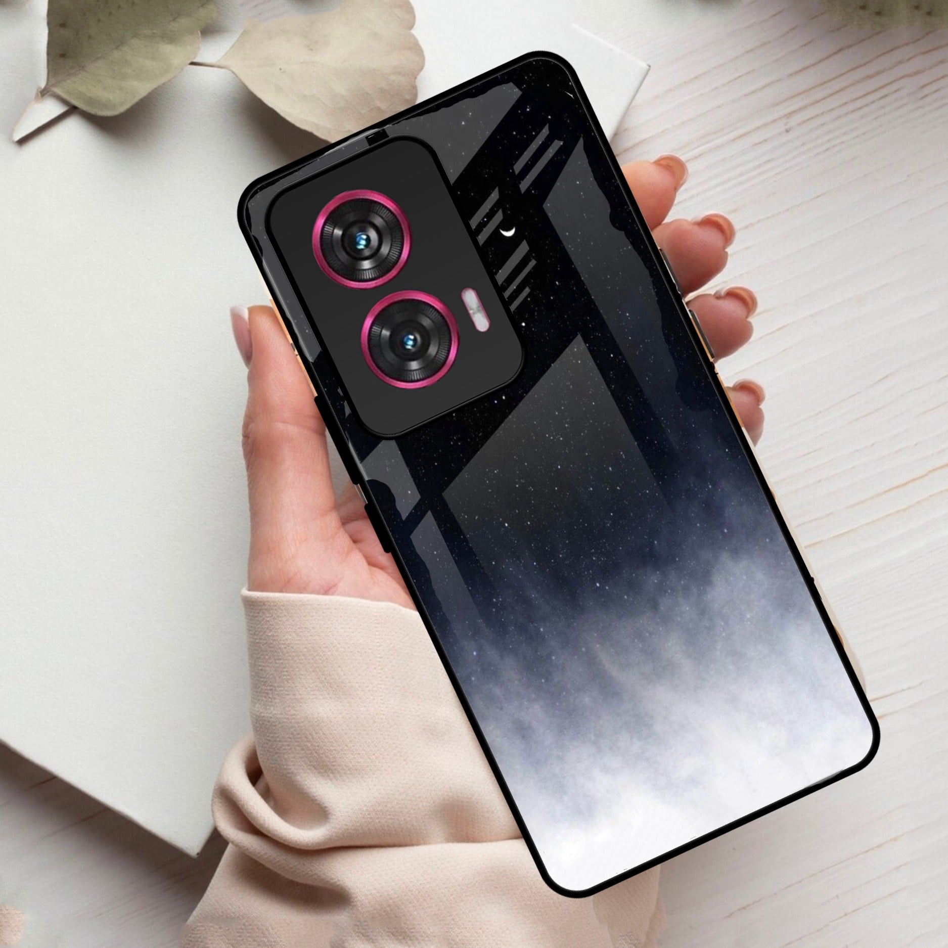 Moon Galaxy Glass Phone Case For iPhone - ShopOnCliQ