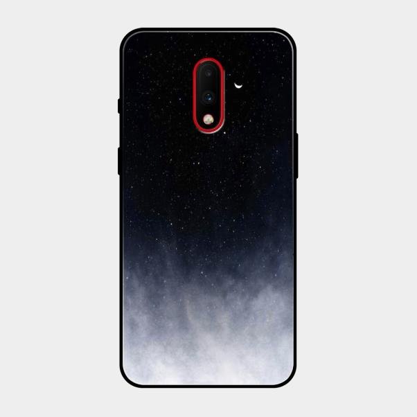 Moon Galaxy Glass Phone Case For Oneplus 7