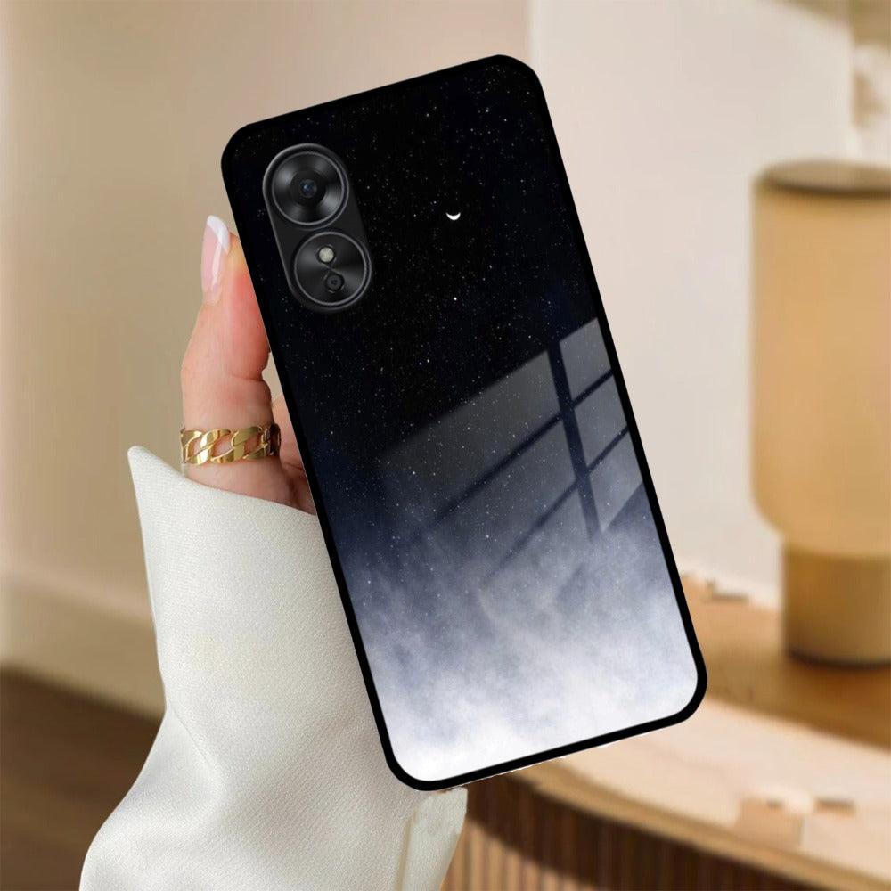 Moon Galaxy Glass Phone Case For Oppo