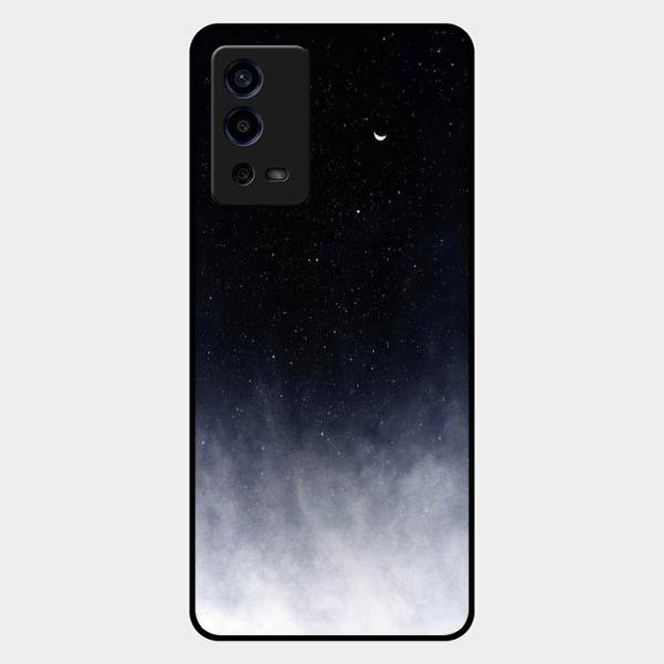 Moon Galaxy Glass Phone Case For Oppo A55
