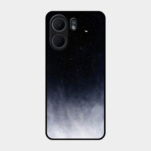 Moon Galaxy Glass Phone Case For Oppo A5X 5G
