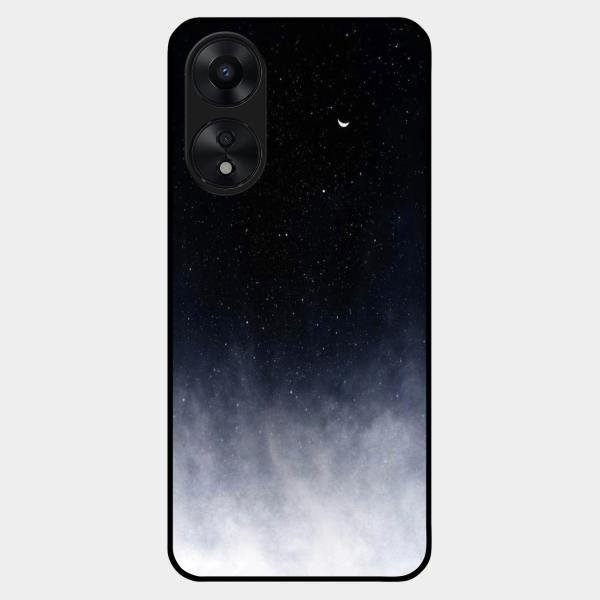 Moon Galaxy Glass Phone Case For Oppo A78 5G