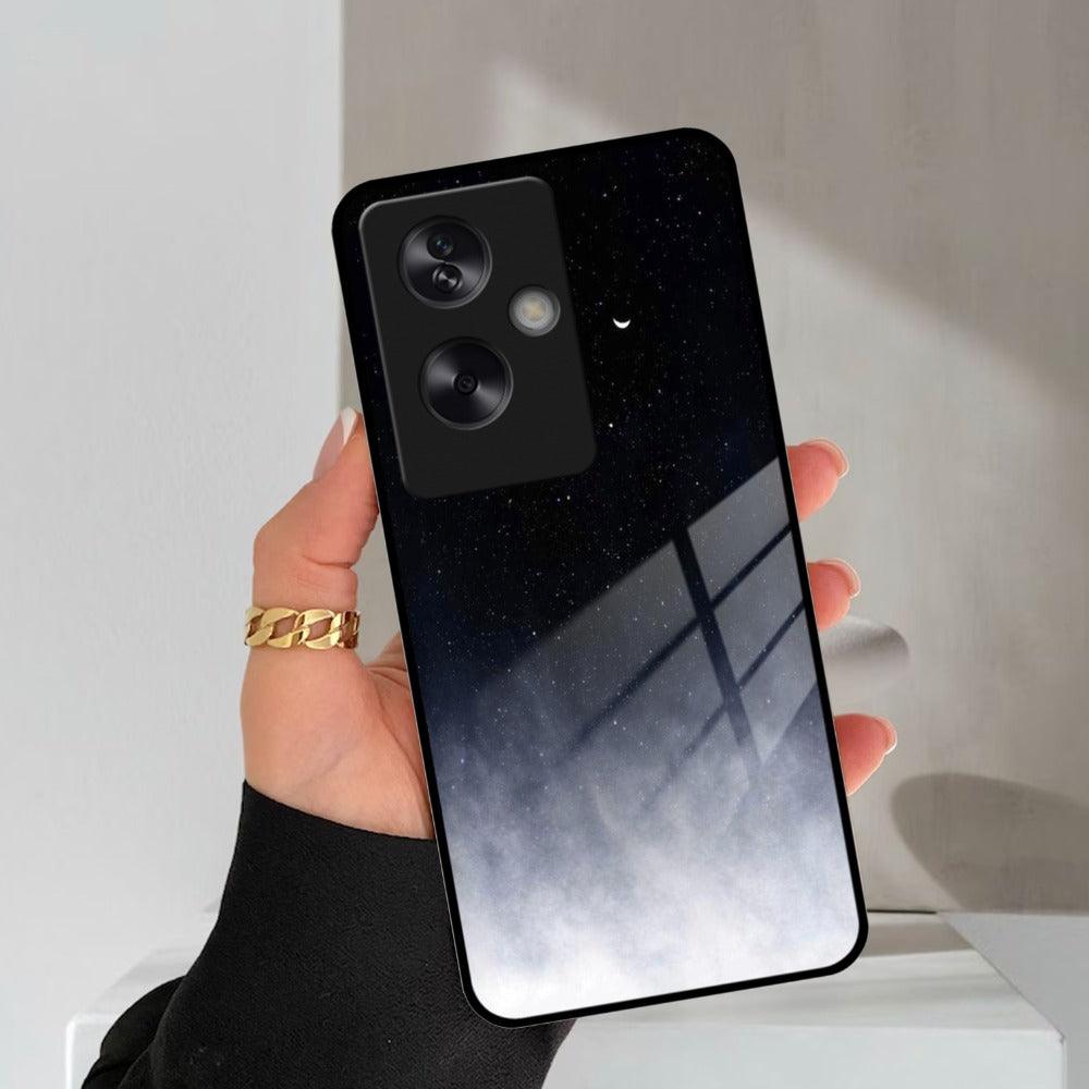 Moon Galaxy Glass Phone Case For Oppo