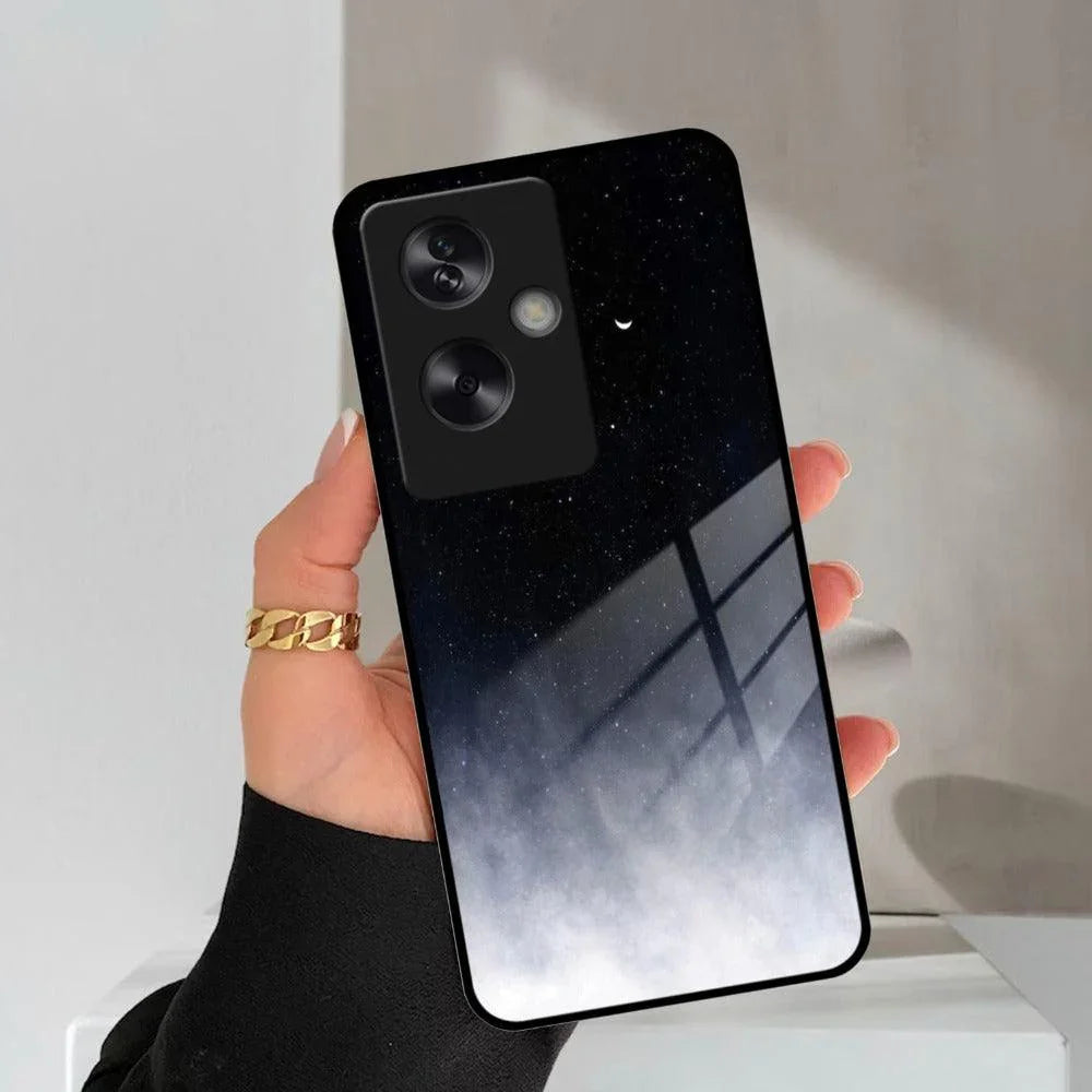 Moon Galaxy Glass Phone Case For Oppo - ShopOnCliQ