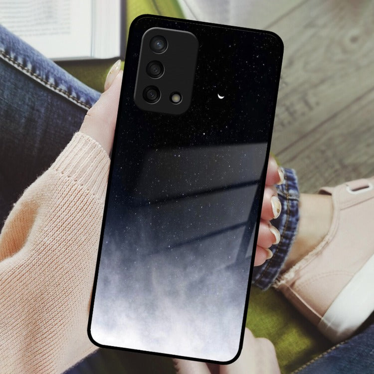 Moon Galaxy Glass Phone Case For Oppo