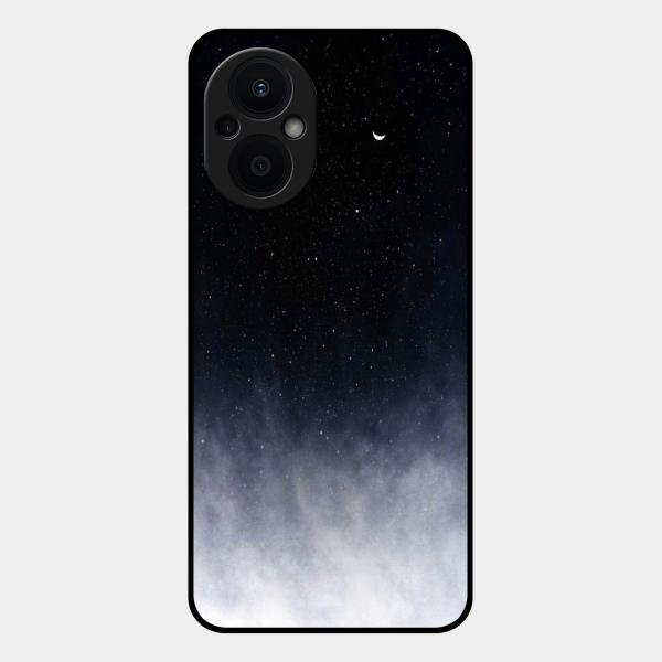 Moon Galaxy Glass Phone Case For Oppo F21 Pro 5G