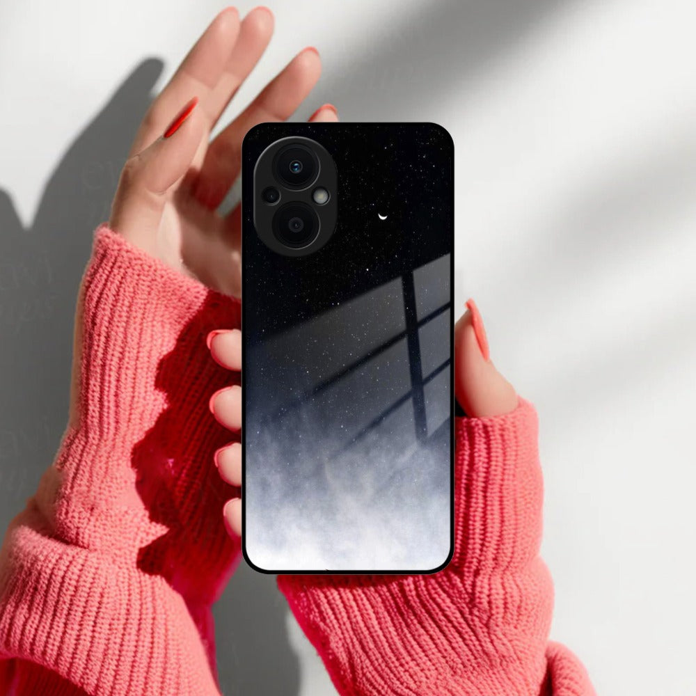 Moon Galaxy Glass Phone Case For Oppo