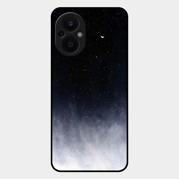 Moon Galaxy Glass Phone Case For Oppo F21S Pro 5G
