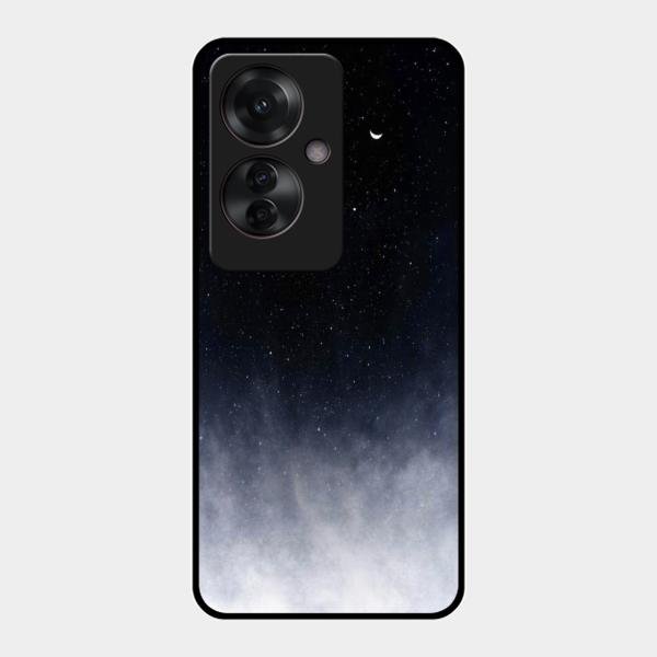 Moon Galaxy Glass Phone Case For Oppo F25 Pro 5G