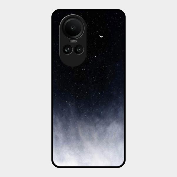 Moon Galaxy Glass Phone Case For Oppo Reno 10 Pro 5G
