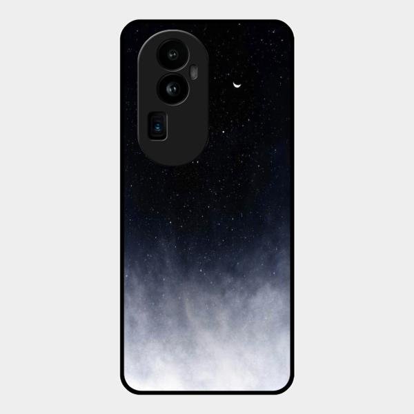 Moon Galaxy Glass Phone Case For Oppo Reno 10 Pro Plus 5G