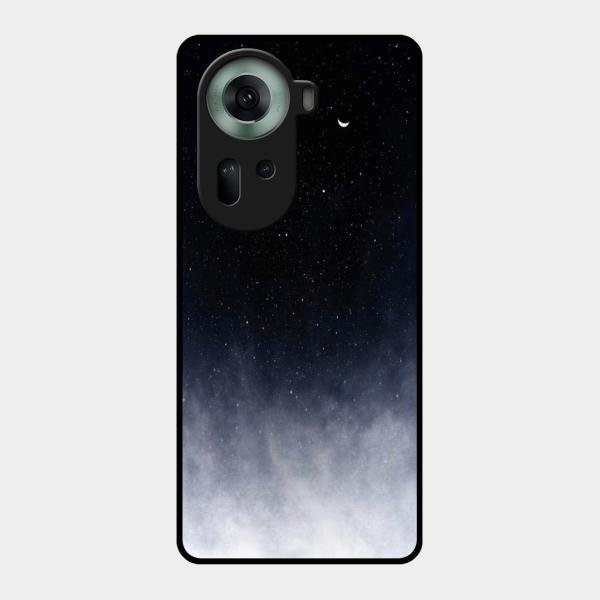 Moon Galaxy Glass Phone Case For Oppo Reno 11 5G