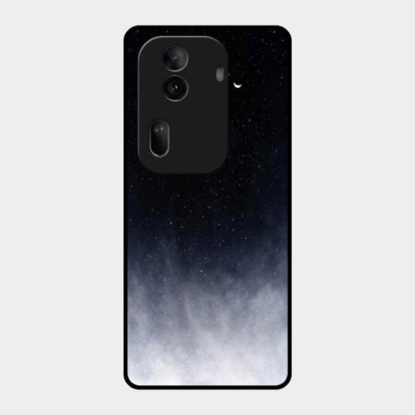 Moon Galaxy Glass Phone Case For Oppo Reno 11 Pro 5G