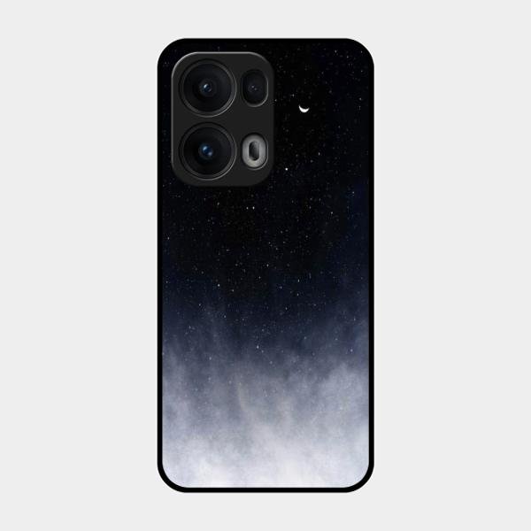 Moon Galaxy Glass Phone Case For Oppo Reno 13 Pro 5G