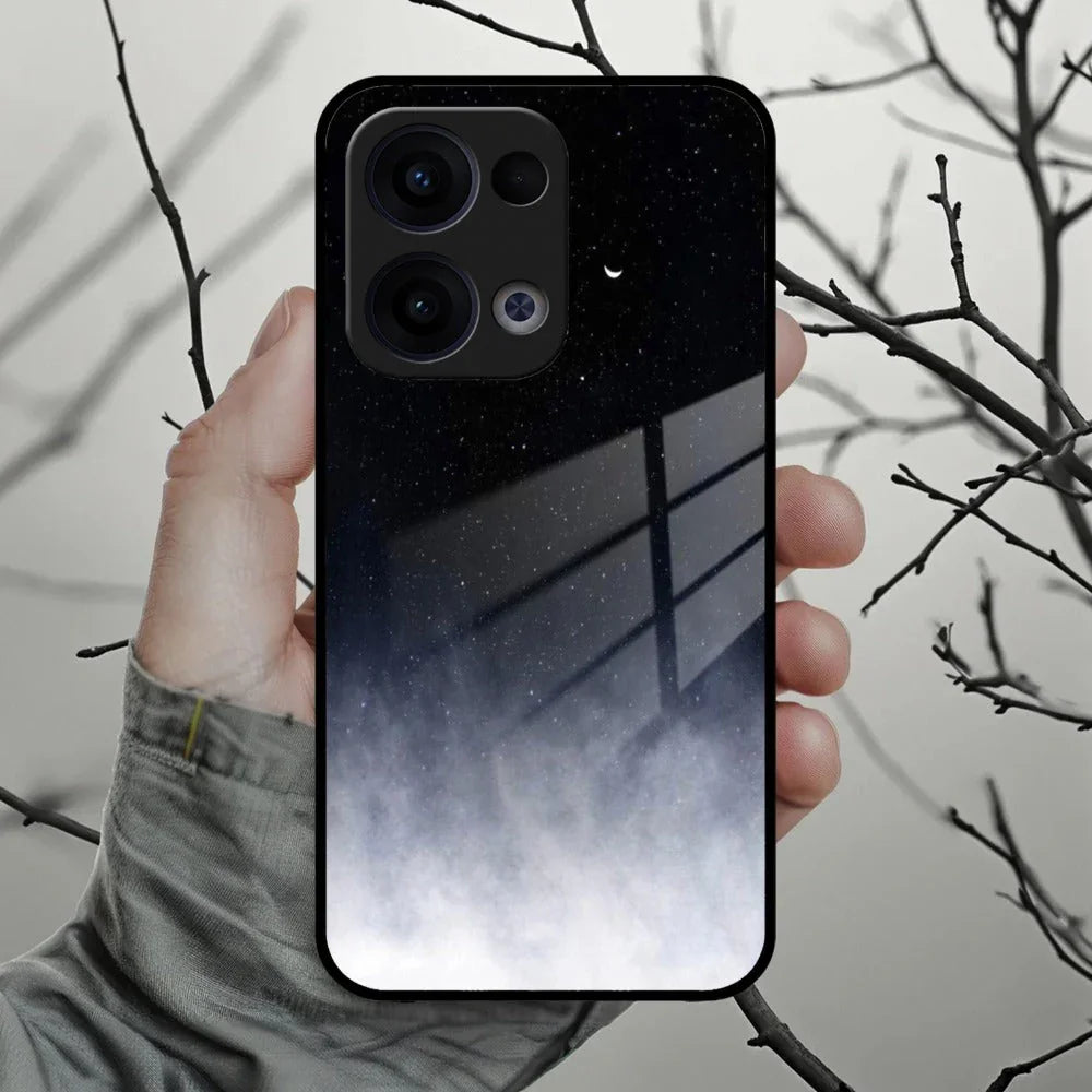 Moon Galaxy Glass Phone Case For Oppo - ShopOnCliQ