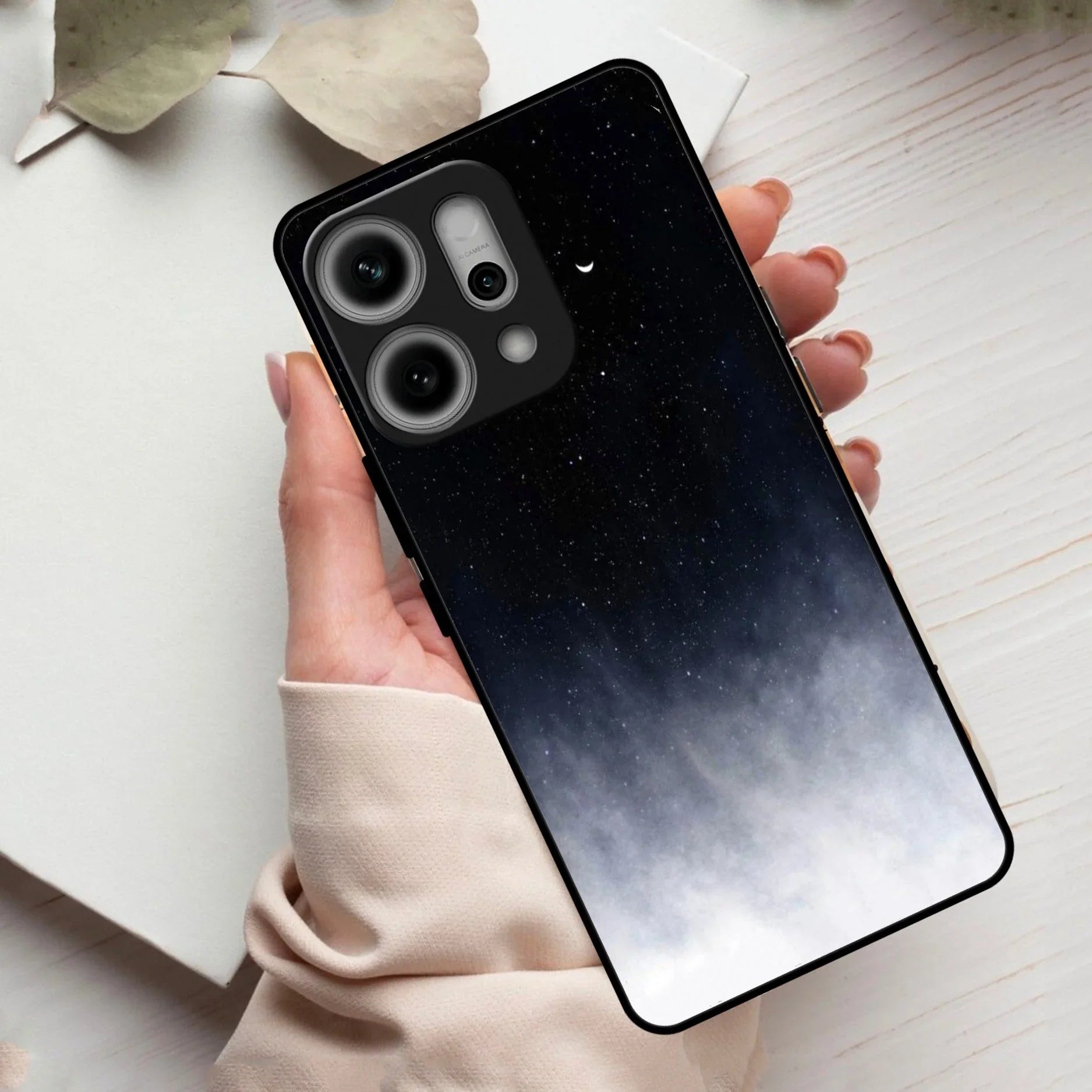 Moon Galaxy Glass Phone Case For Oppo - ShopOnCliQ